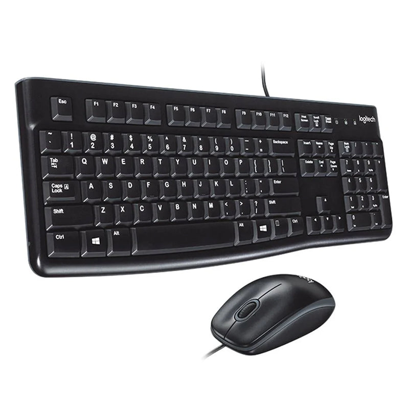 LOGITECH MK120 USB Q SİYAH KABLOLU KLAVYE+MOUSE SET (4620)