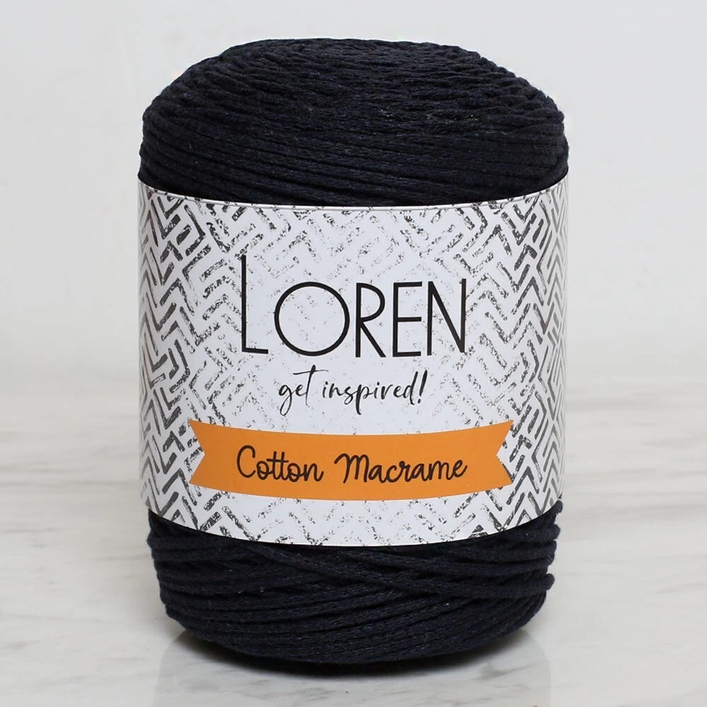 Loren Cotton Macrame Lacivert - R005 - 34361