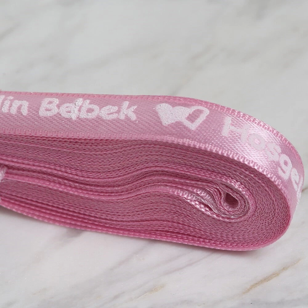 Loren Crafts 1cm 10 Mt Pembe Saten Hoşgeldin Bebek