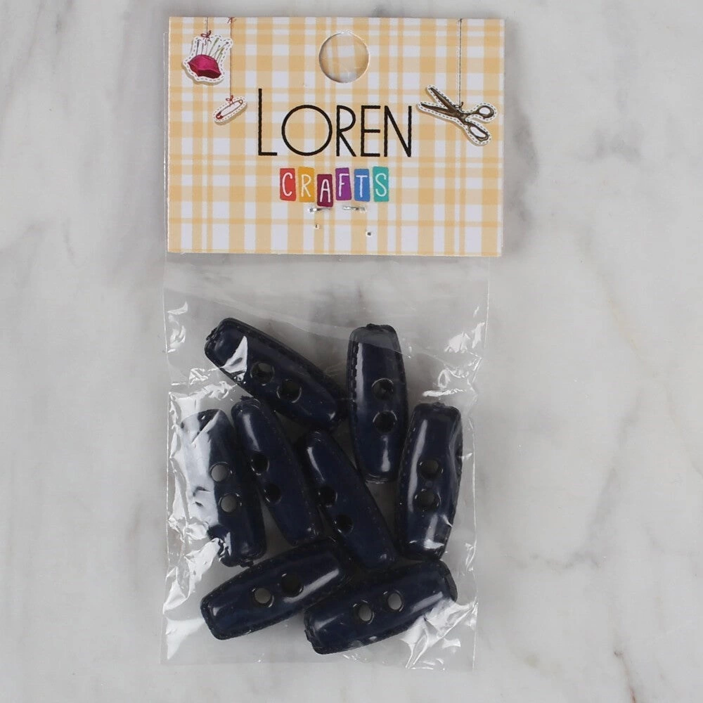 Loren Crafts Lacivert 8 Li Çoban Düğmesi - 95