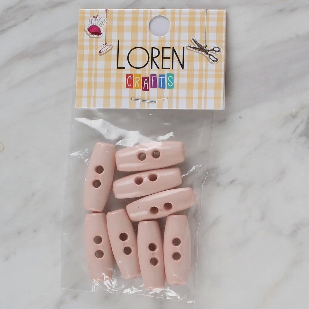 Loren Crafts Pudra Pembe 8 Li Çoban Düğmesi - 70