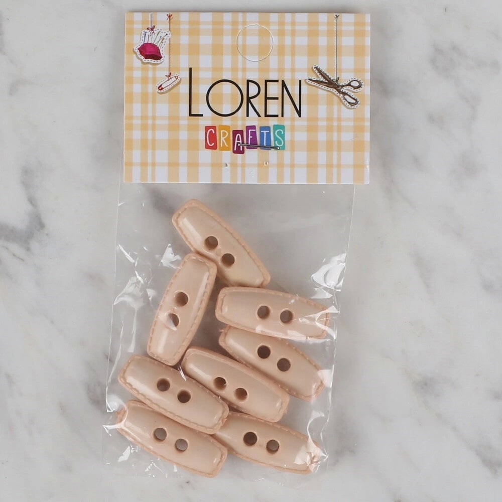 Loren Crafts Pudra Rengi 8 Li Çoban Düğmesi - 82