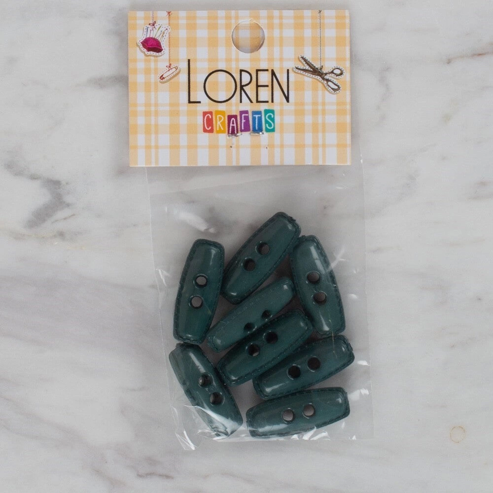 Loren Crafts Yeşil 8 Li Çoban Düğmesi - 91