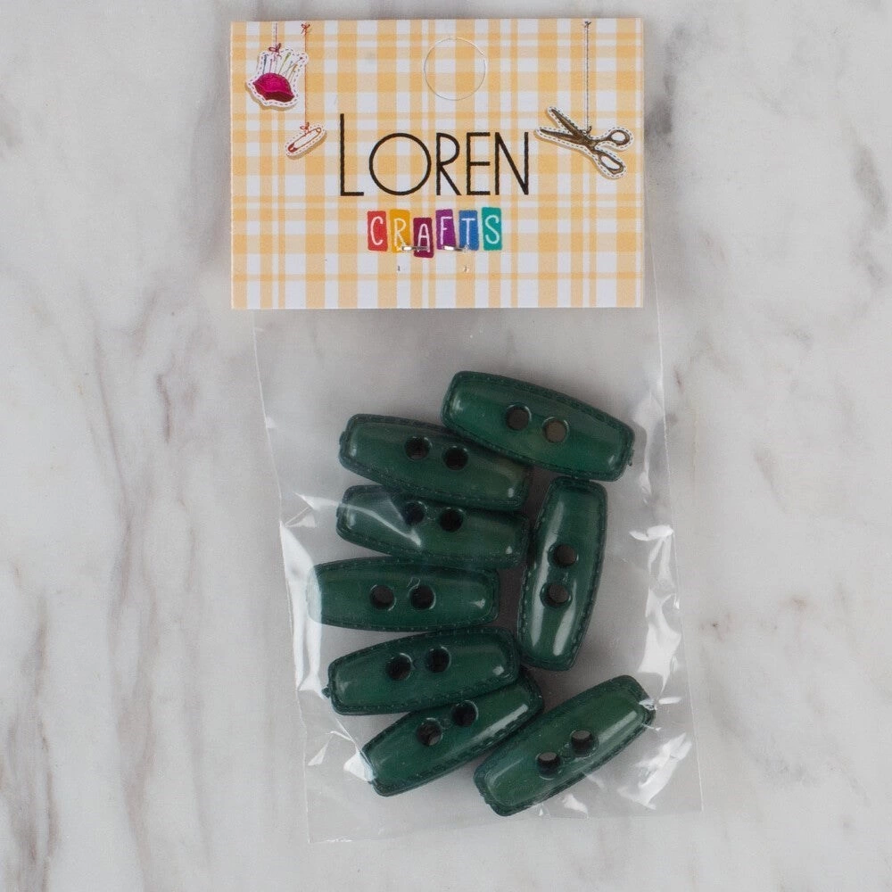 Loren Crafts Yeşil 8 Li Çoban Düğmesi - 92