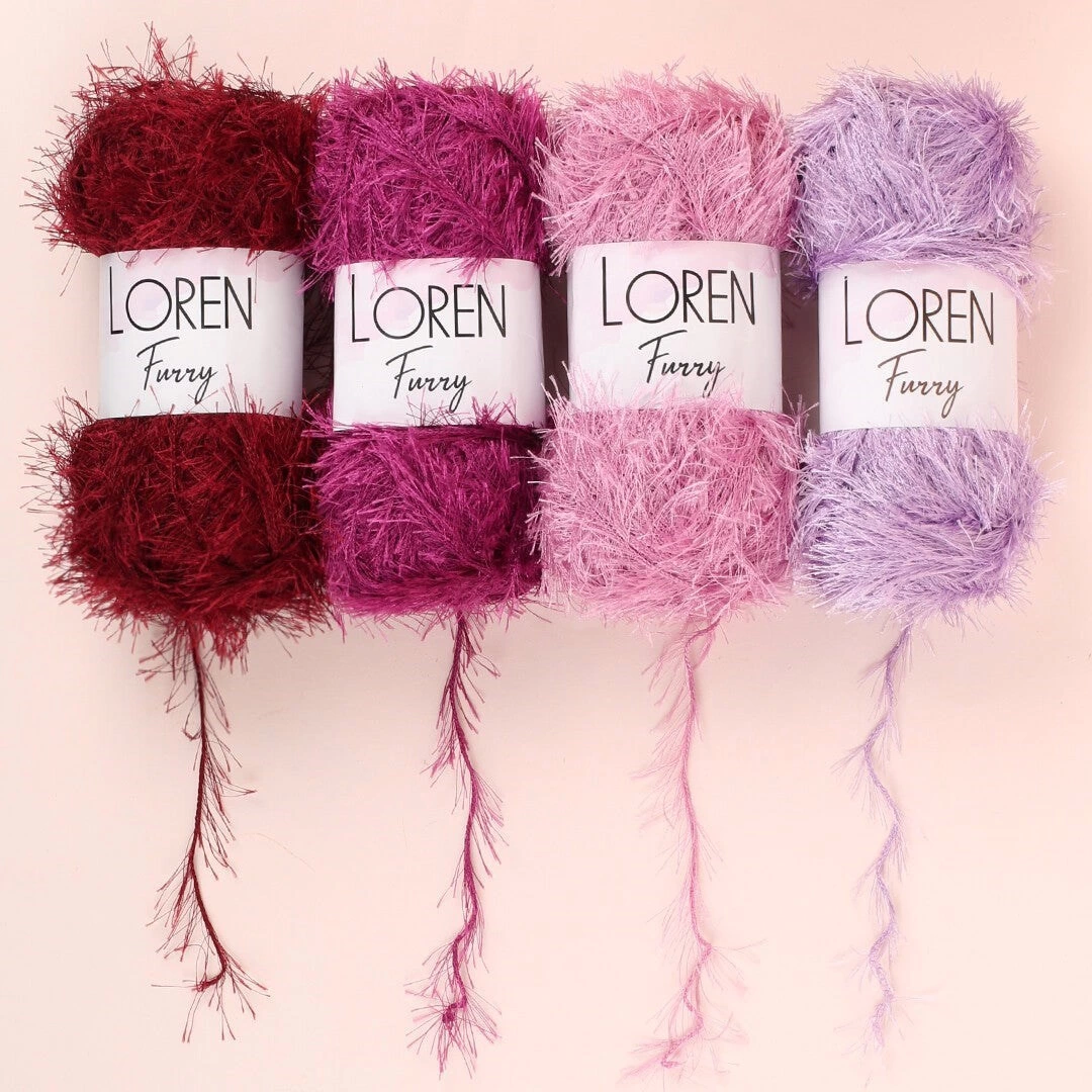 Loren Furry Yeşil El Örgü İpi - RF044 - 34058