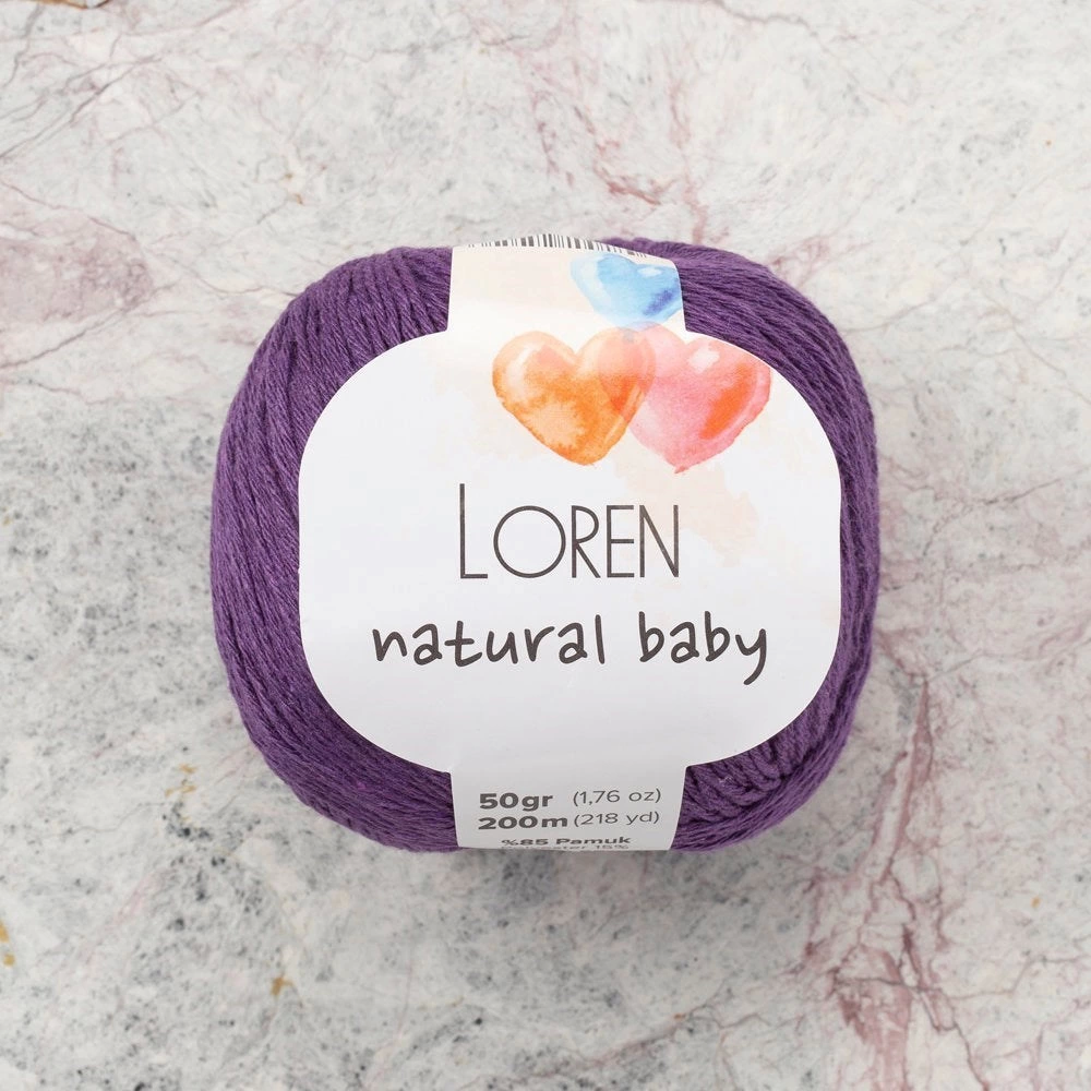 Loren Natural Baby Mor El Örgü İpi - R093 - 33930