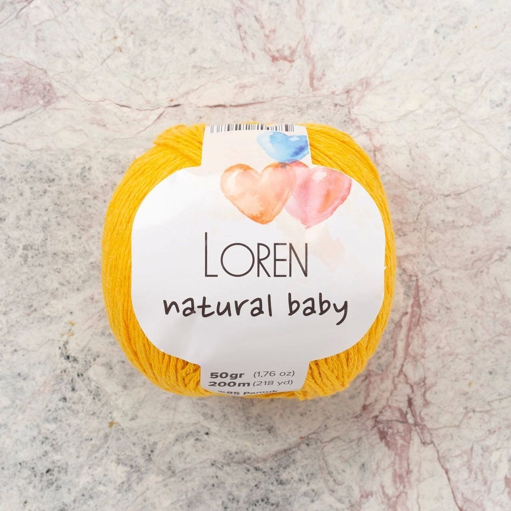 Loren Natural Baby Sarı El Örgü İpi - R002 - 33927