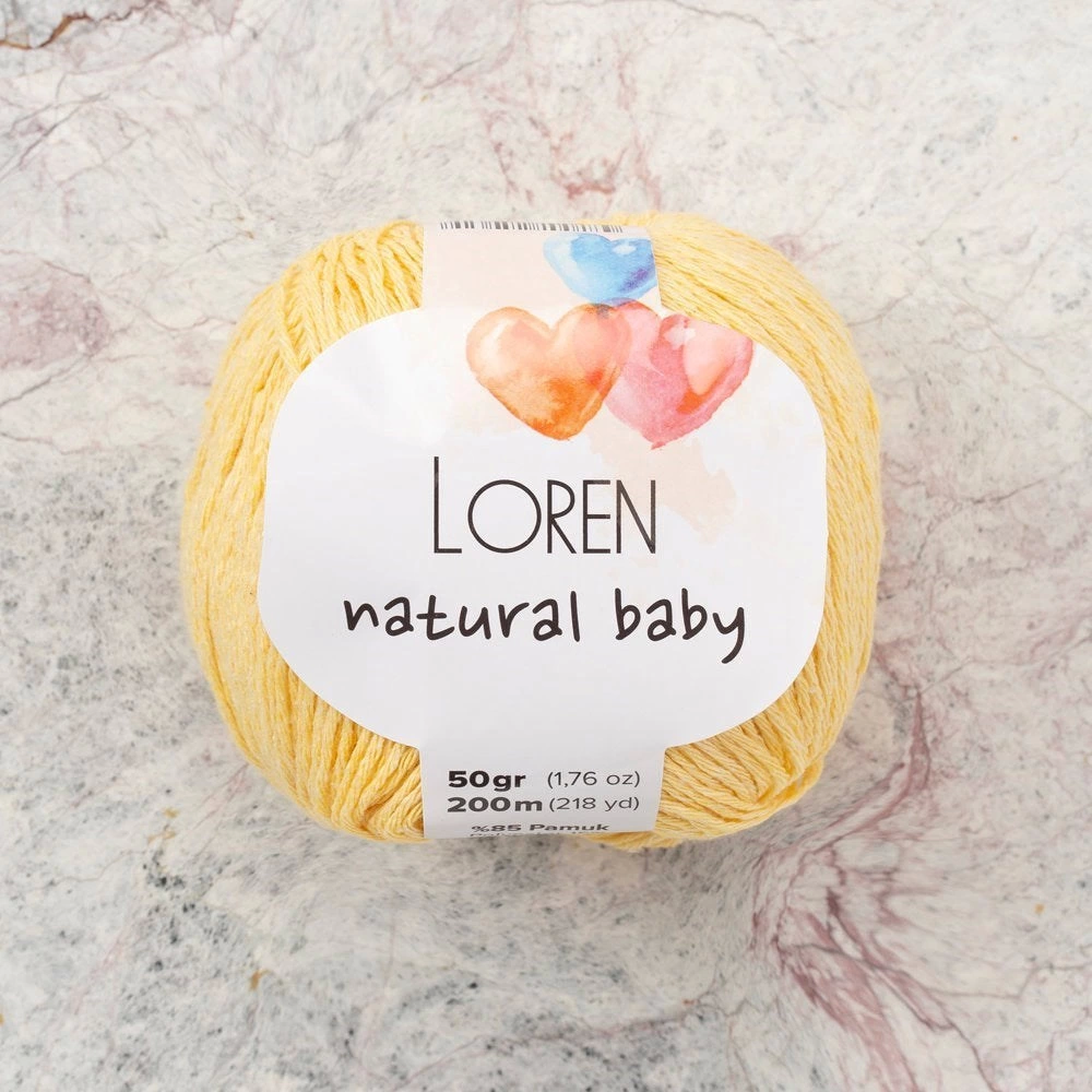 Loren Natural Baby Sarı El Örgü İpi - R086 - 33942