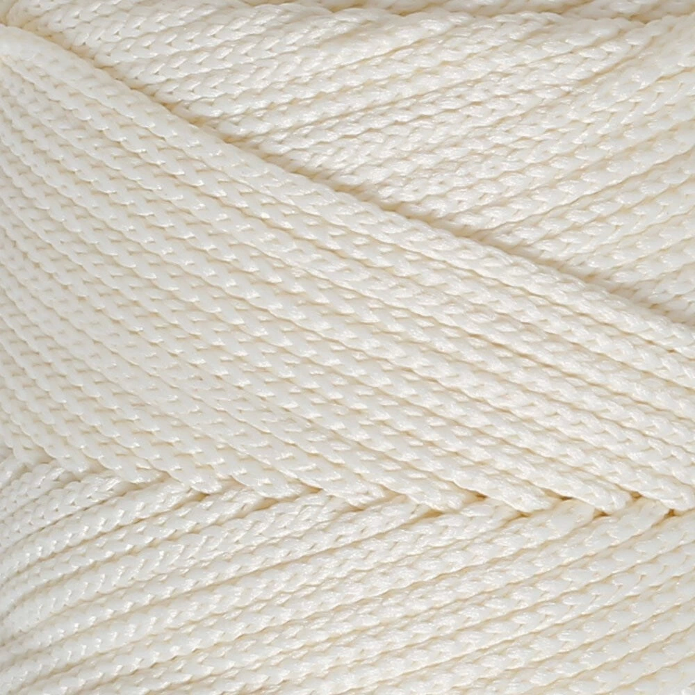 Loren Polyester Soft Macrame Krem El Örgü İpi - Lm003 - 34427