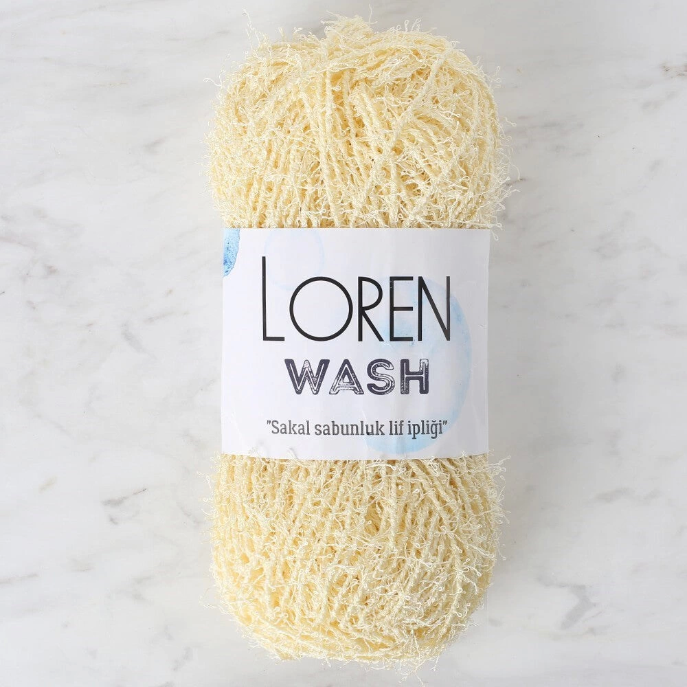 Loren Wash Açık Sarı El Örgü İpi - R083 - 34037