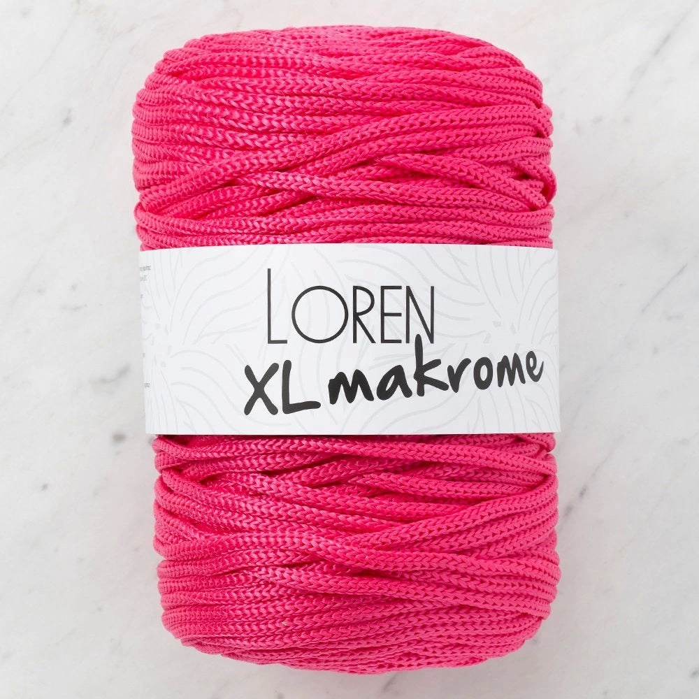 Loren Xl Makrome Fuşya El Örgü İpi - R013 - 33713