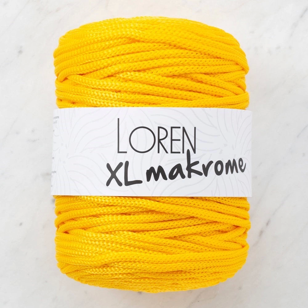 Loren Xl Makrome Sarı El Örgü İpi - R002 - 33703