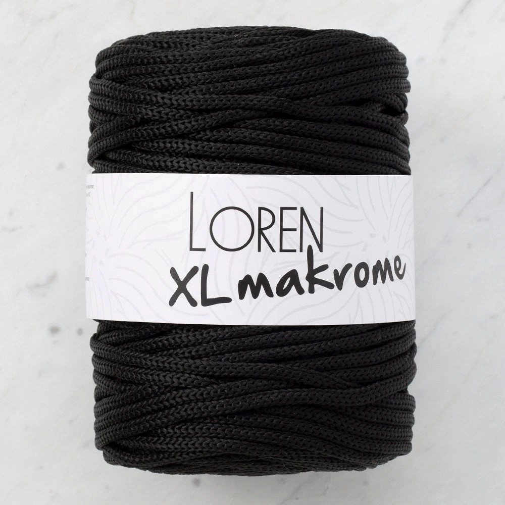 Loren Xl Makrome Siyah El Örgü İpi - R004 - 33720