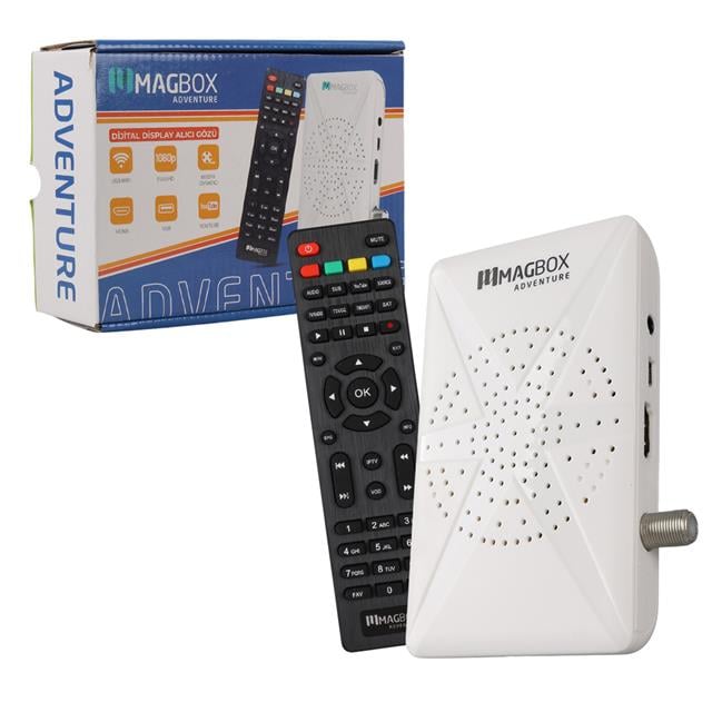 Magbox Adventure Full HD Uydu Alıcısı 4000 Kanal TKGS / Youtube / USB Destekli