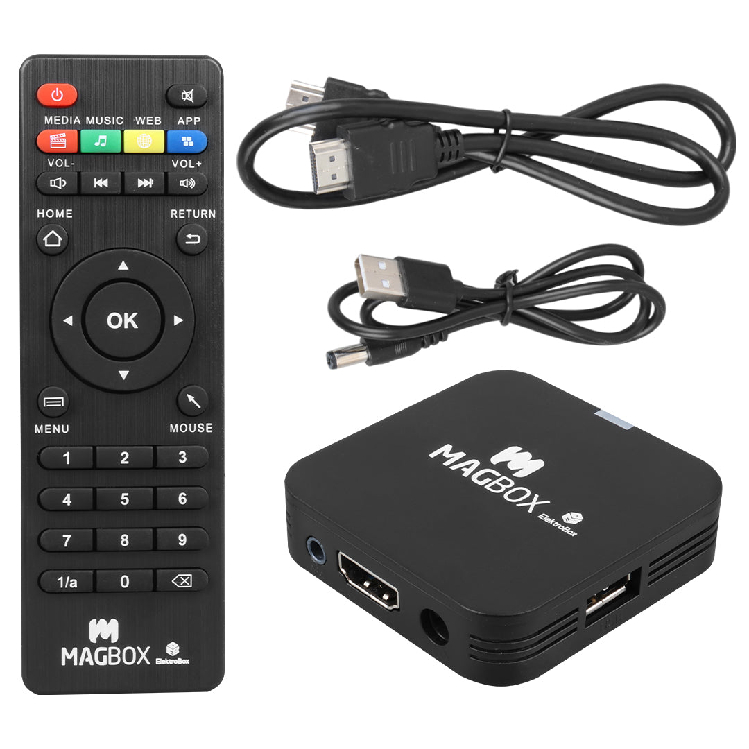 Электробокс Magbox, 2 ГБ ОЗУ, процессор H313, жесткий диск 16 ГБ, 4K Ultra HD Android Box 