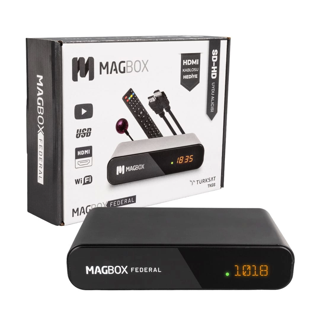 Magbox Federal Mini Hd + Scart Tkgsli Uydu Alıcısı