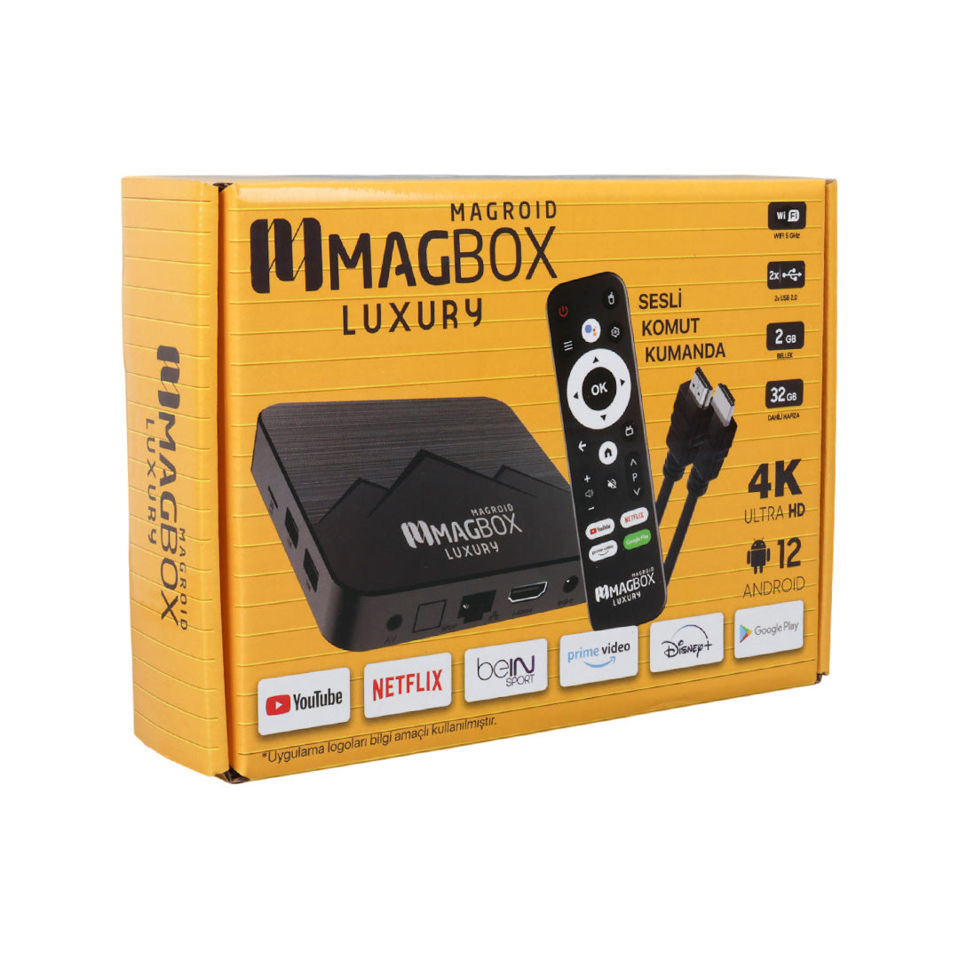 Magbox Magroid Luxury 32 Гб HDD 2 Гб RAM Bluetooth 5G голосовое управление пультом дистанционного управления Android TV Box 