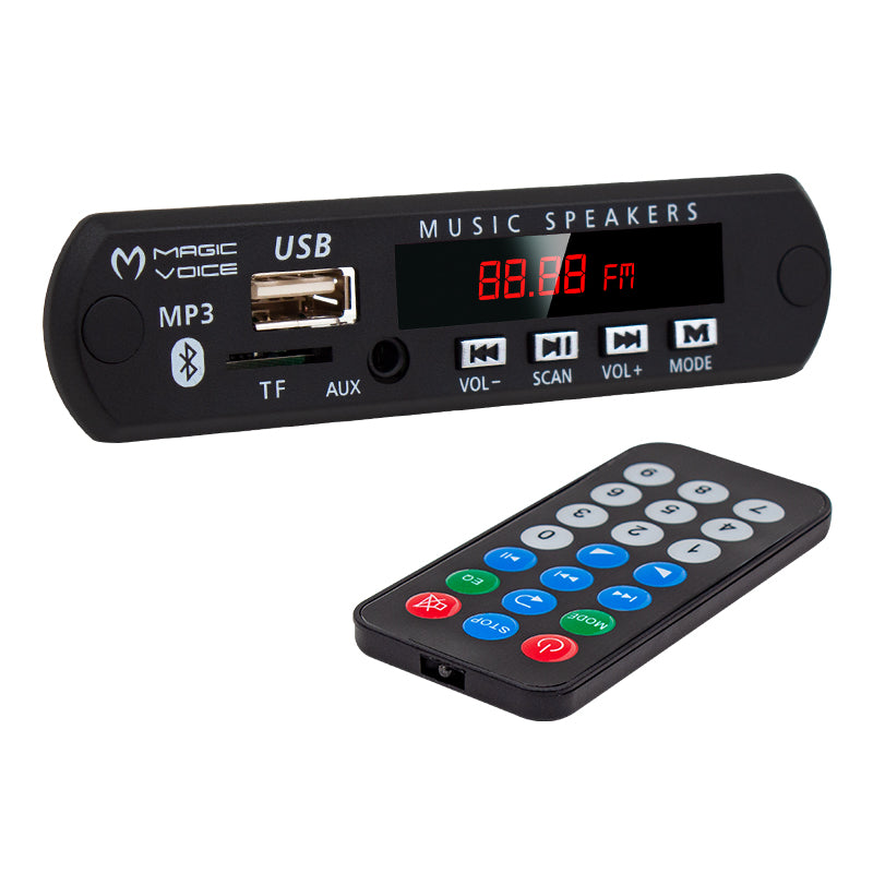 Magicvoice M515 Oto Teyp Usb/sd/mic/bluetooth Kumandali Mi̇krofonlu Oto Teyp çevi̇ri̇ci̇ Di̇ji̇tal Player Board