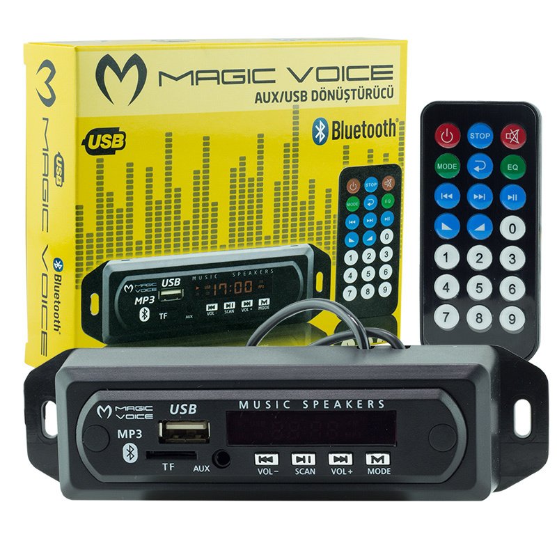 Magicvoice Usb-400bluetooth/aux Usb/sd/mmc-mi̇c-kumandali Oto Teyp çevi̇ri̇ci̇ Di̇ji̇tal Player