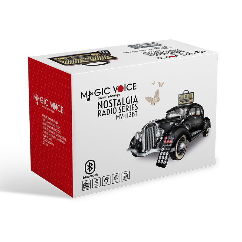 Magicvoice Mv-112bt Usb/sd/fm/bluetooth Destekli̇ Nostalji̇k Radyo