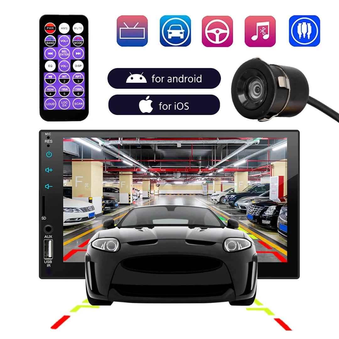 Magıcvoıce Mv-24651 7 Inch Car 2-dın Mp5 Player Mekaniksiz Double Oto Teyp