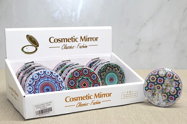 Mandala Desenli Hareketli Sulu El Aynası Alk4584