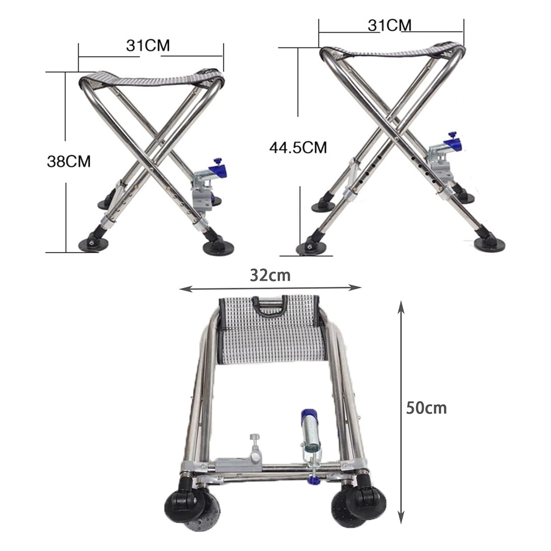 Metal Balikçi Taburesi̇ Katlanabi̇li̇r Taşinabi̇li̇r