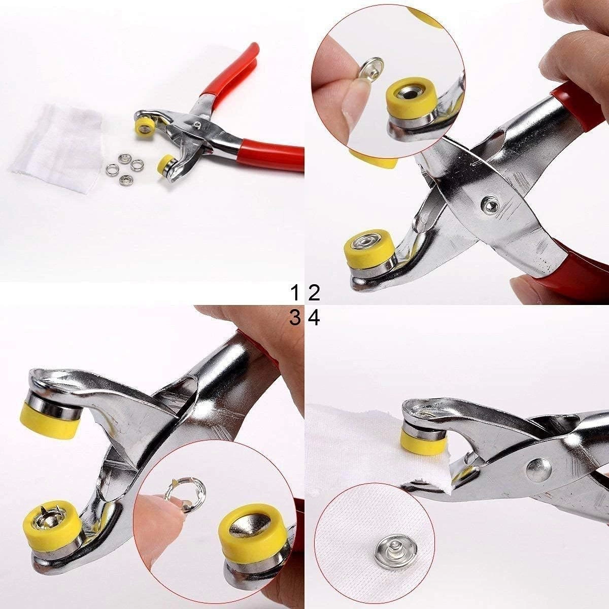 Metal Çıtçıtlı Düğme Pensesi Ve Düğmesi