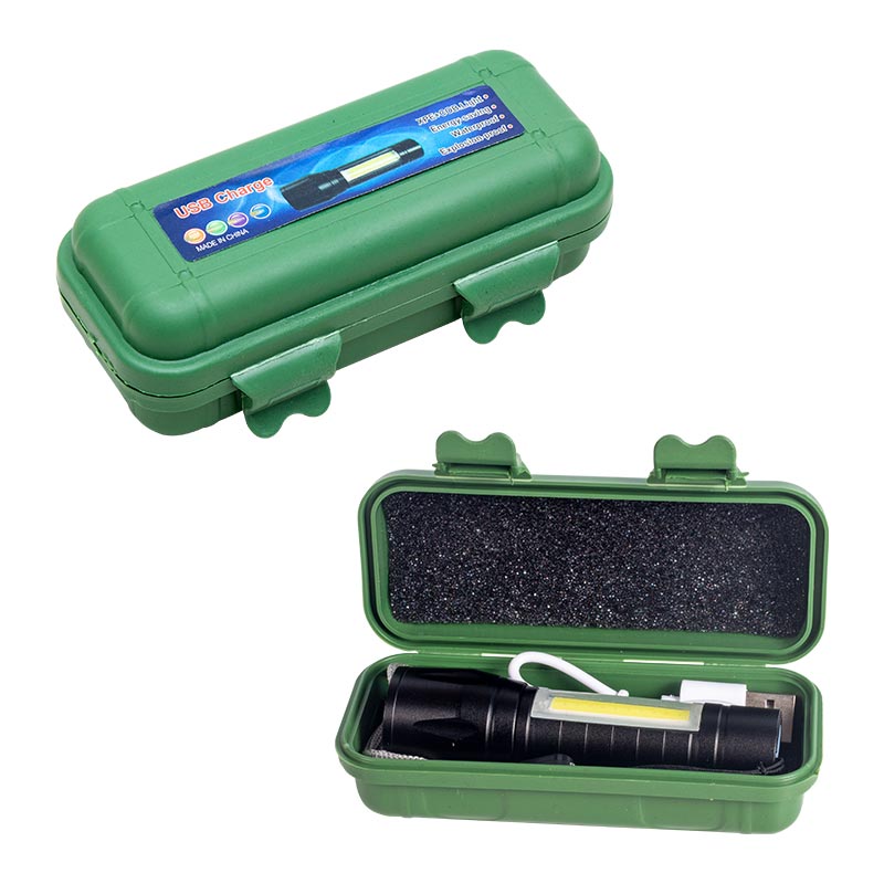 Metal Flashlight Power Ledli̇ şarjli El Feneri̇