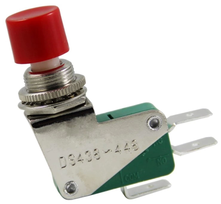 Micro Switch Ds-438 Kırmızı Butonlu Ø12mm Ic-176e