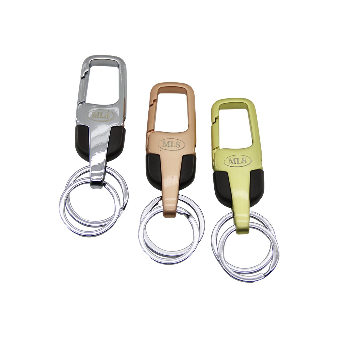Mls Key Holder M-304  Renkli̇ Metal  Anahtarlik  Kemer Geçmeli̇   çi̇ft Halkali