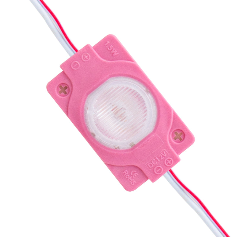 Modül Led 12V 1.5W Pembe 3030 40X30 Mm  