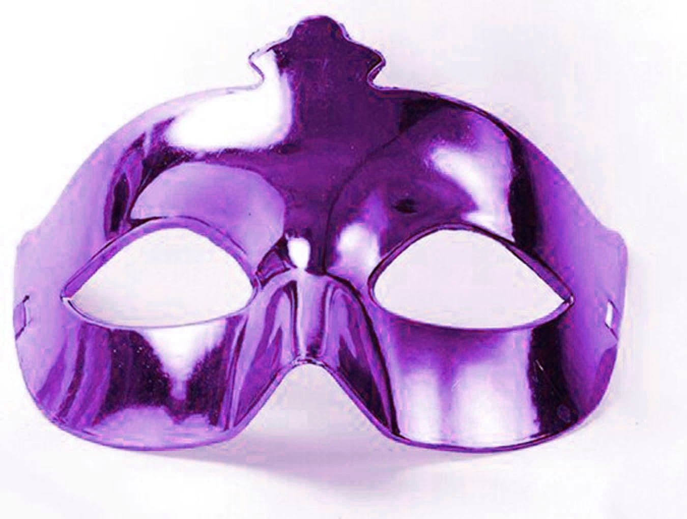 Mor Renk Kostüm Partisi Ekstra Parlak Balo Maskesi 15x10 Cm