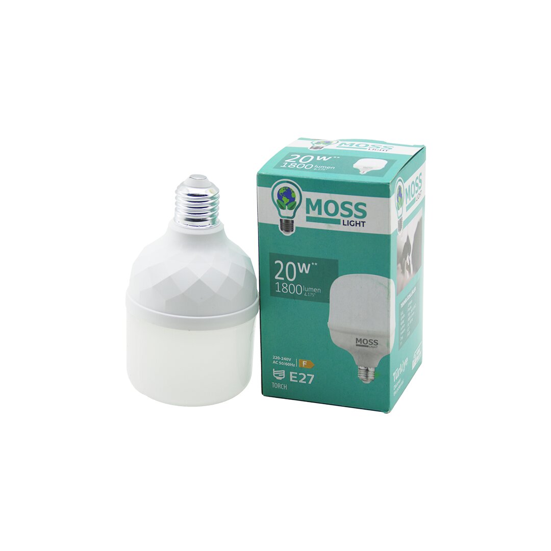MOSS LIGHT MS-3095 20W  TORCH LED AMPUL PLASTİK E27 1800LUMEN 5.000 SAAT ÖMÜR IP20 220-240V AC