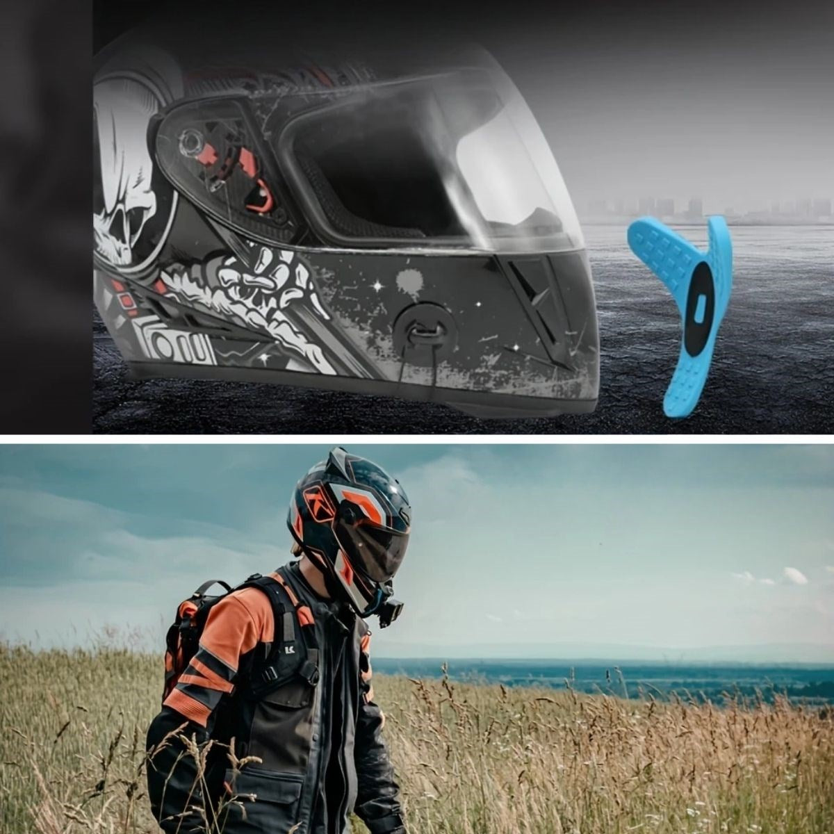 Motorsıklet Kask önü Takılan Telefon Tutucu Aksıyon Kamerası Takılabılen Aparat