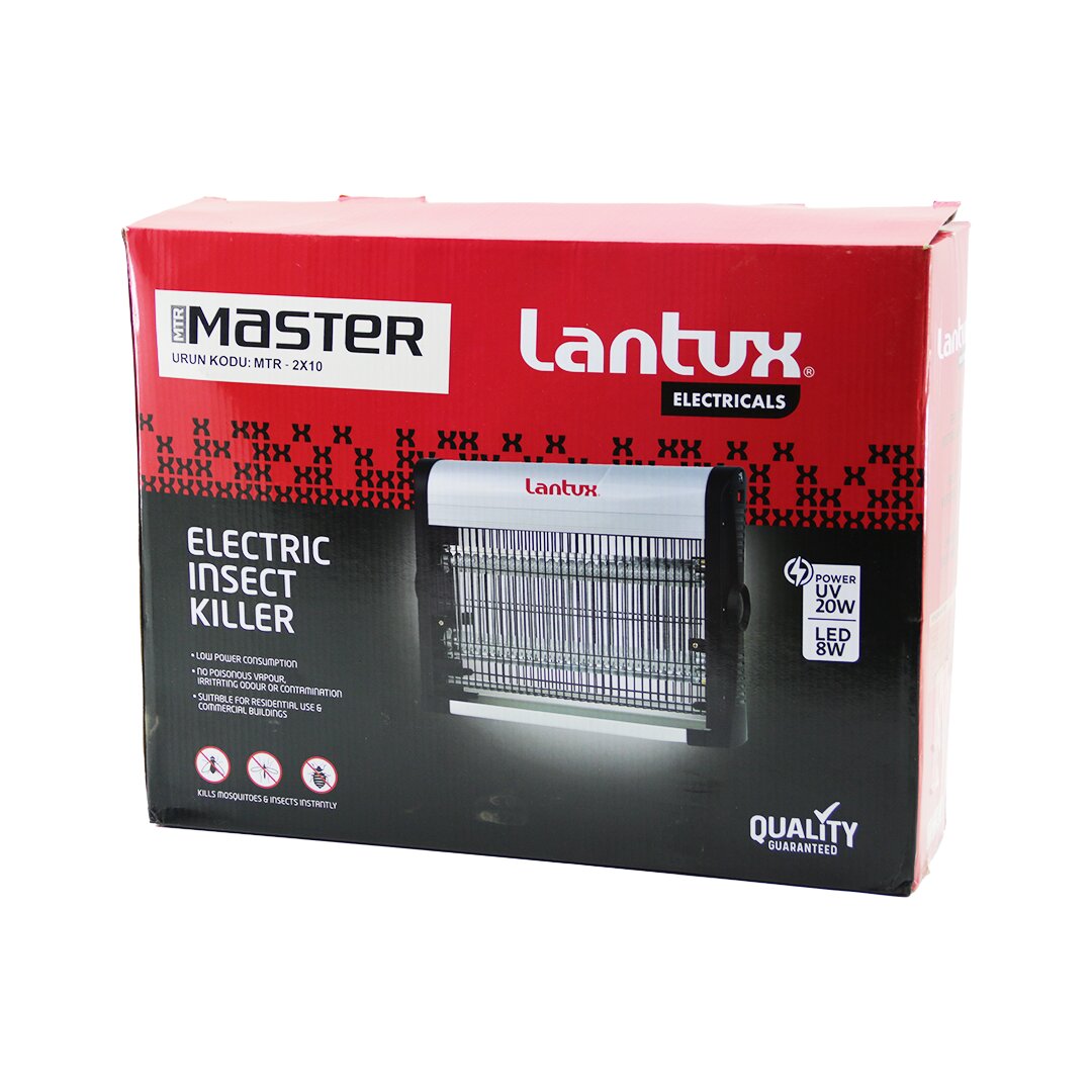 Mtr-2x10 Lxik-210 Power  Uv - 20w  Si̇nek öldürücü Ciz Ci̇hazi Maki̇ne  2x10w   Led 8w - 60m2