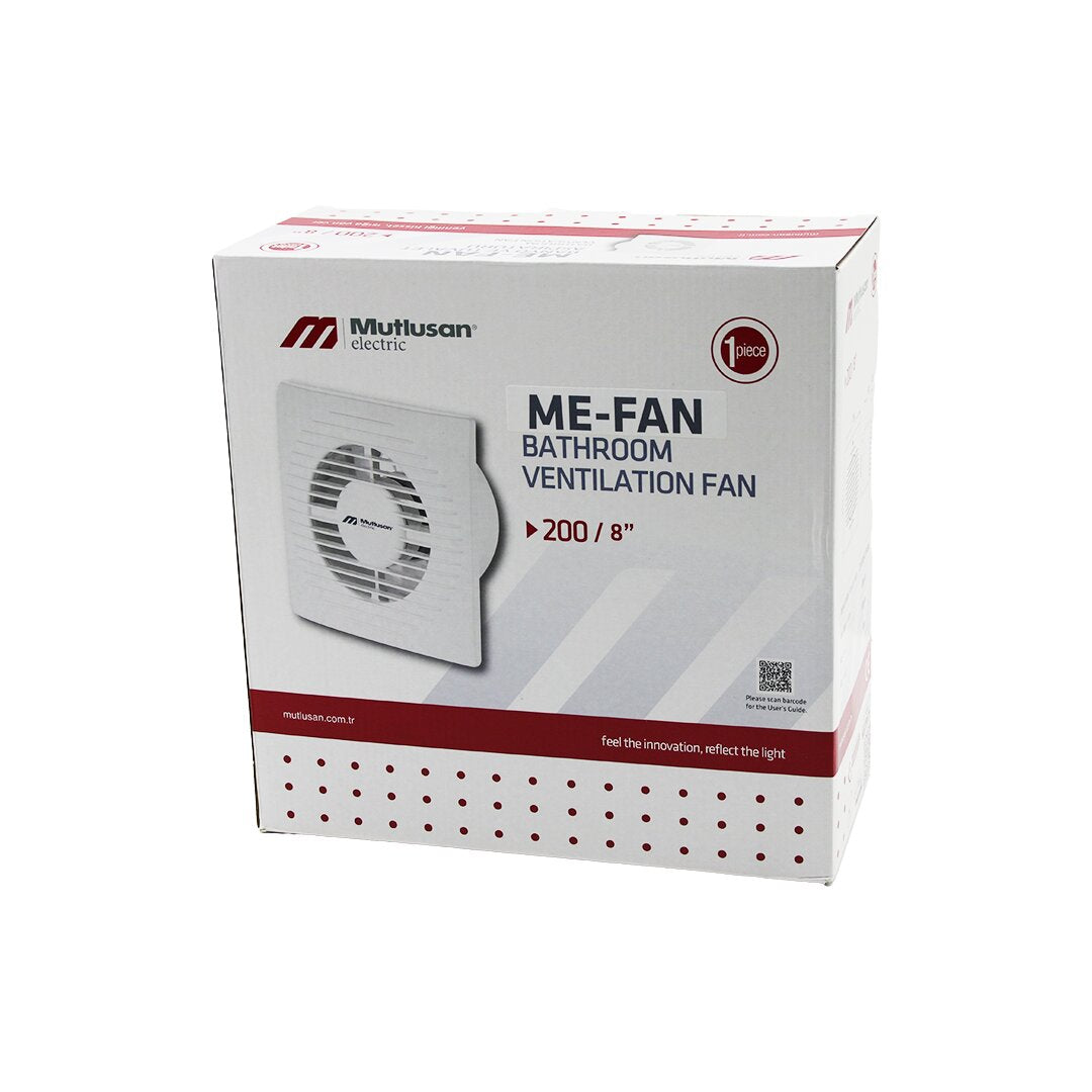 Mutlusan-001 211 000 200 00 00 Me-fan 2008 İnç Banyo Tuvalet Havalandirma Aspi̇ratörü 40w1000rpm200m3/h