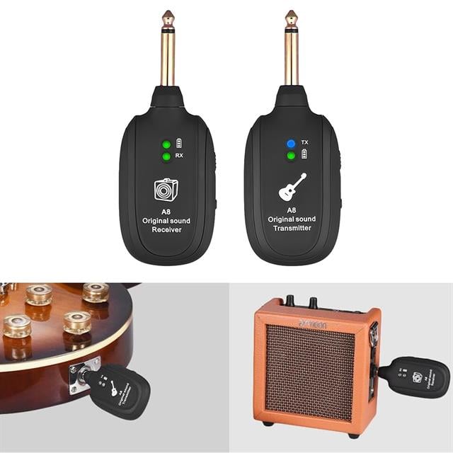 MV-19583 Uhf Gitar Tip Kablosuz Amfi Ve Enstrüman Kablosuz Mikrofonu