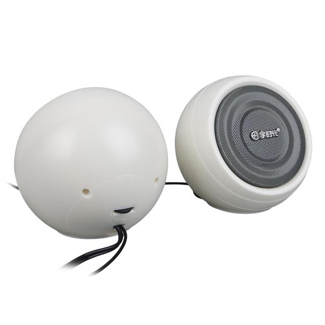 1+1 USB AUX Oval Multımedia Ses Sistemi Speaker - Hoparlör 2X3Watt