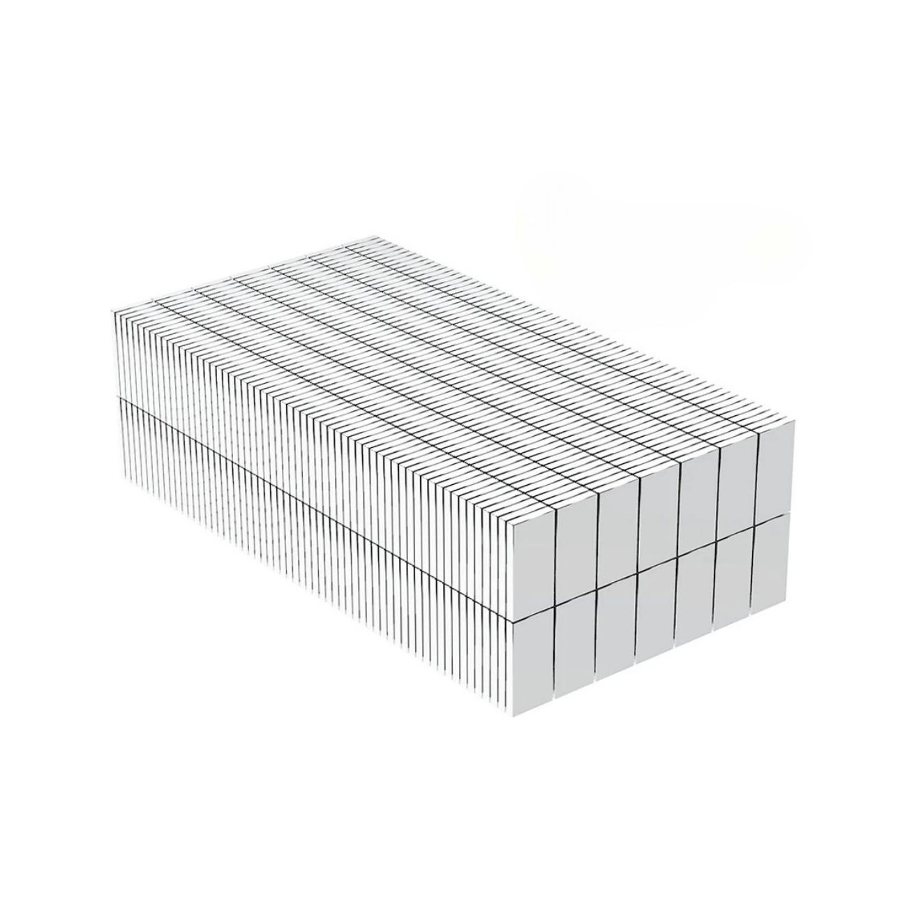 2 Adet 15x10x1.5 Mm Köşeli Neodyum Mıknatıs N35 Magnet Dayanıklı Nikel Kaplama