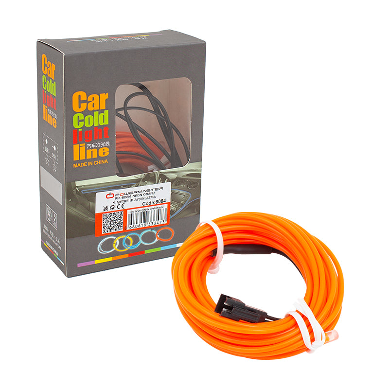 Neon Oranj 5 Metre ıp Aydınlatma 5 V Usb Adaptörlü