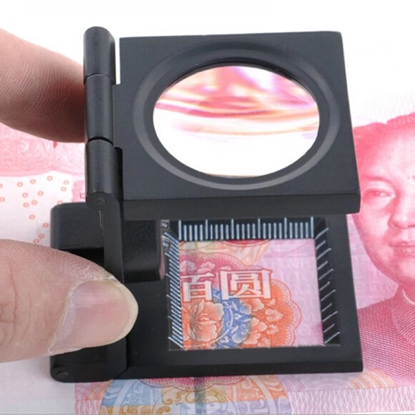Nikula-25x25 Mm Full Çelik Kaplı Katlamalı Büyüteç Th-9005b