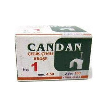 No-1 4.5mm 100 Parça çi̇vi̇li̇ Kroşe