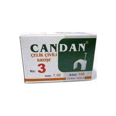 No-3 7.5mm 100 Parça çi̇vi̇li̇ Kroşe