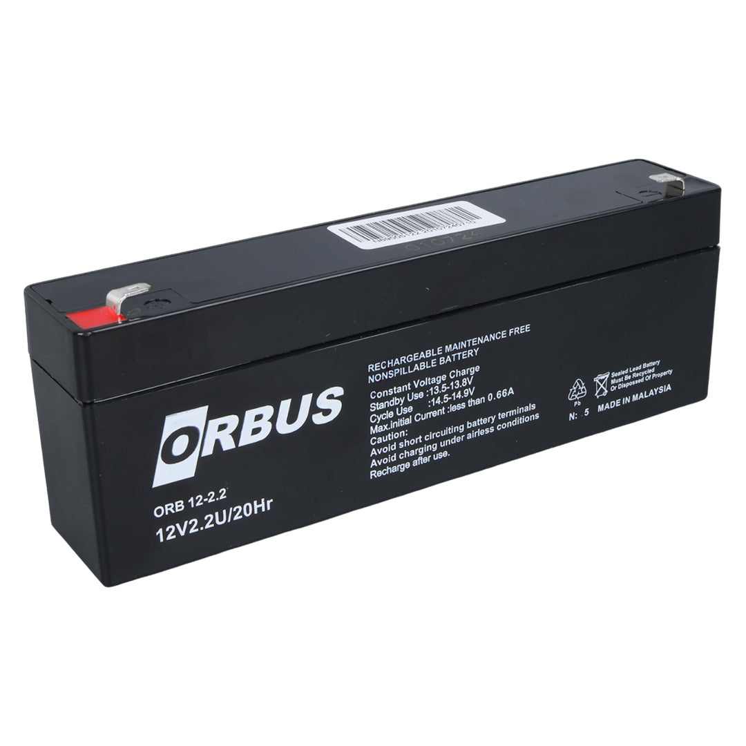 Orbus 12 Volt - 2.2 Amper Yatik Uzun Akü
