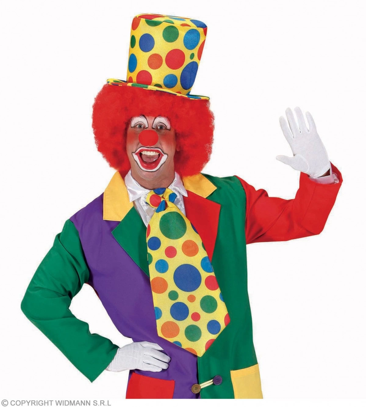 Palyaço Şapkası Rengarenk Puantiyeli 19 Cm