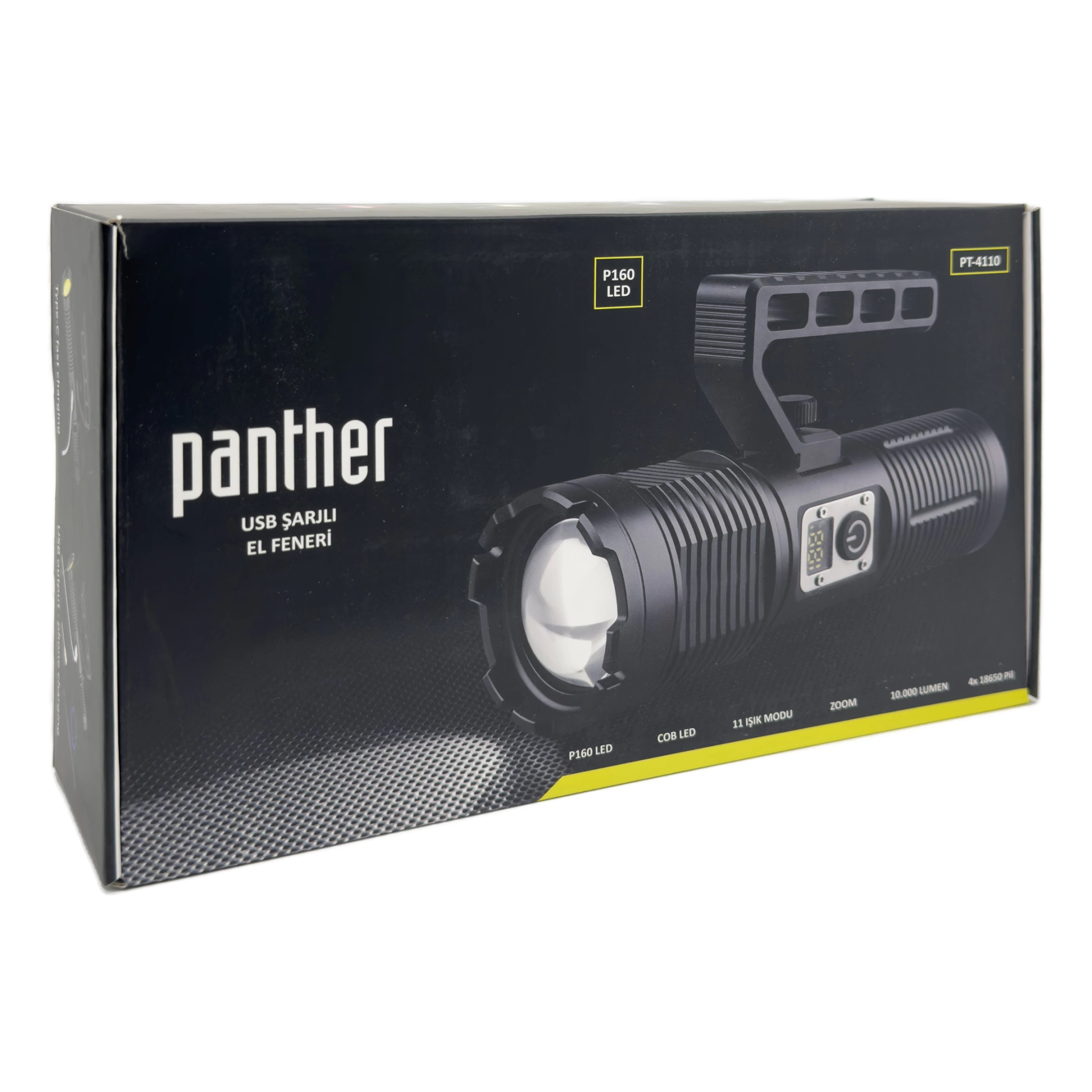 Panther Pt-4110 Usb Şarjlı El Feneri