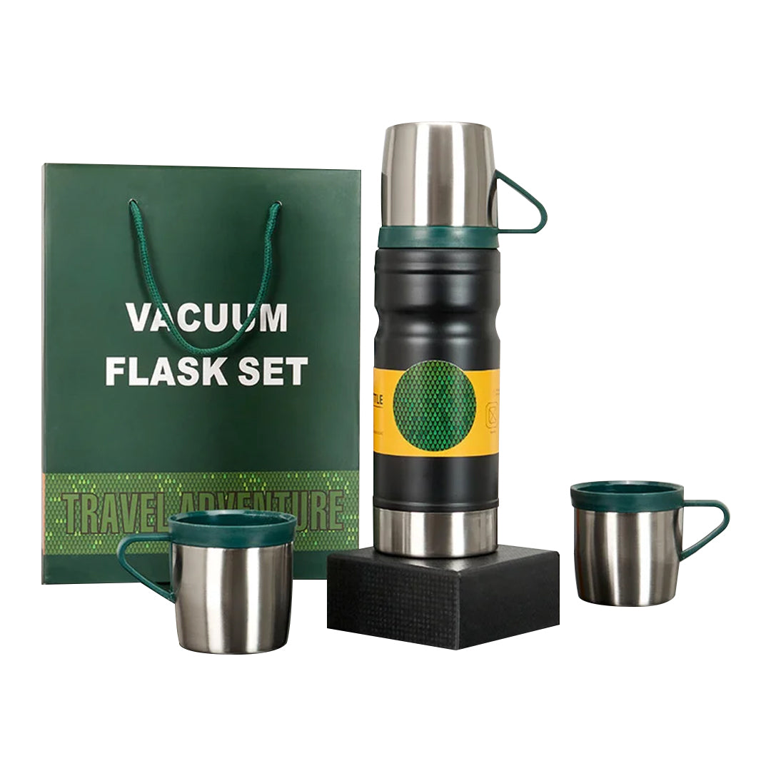 Paslanmaz çeli̇k 680 Ml Vakumlu Termos Seti̇