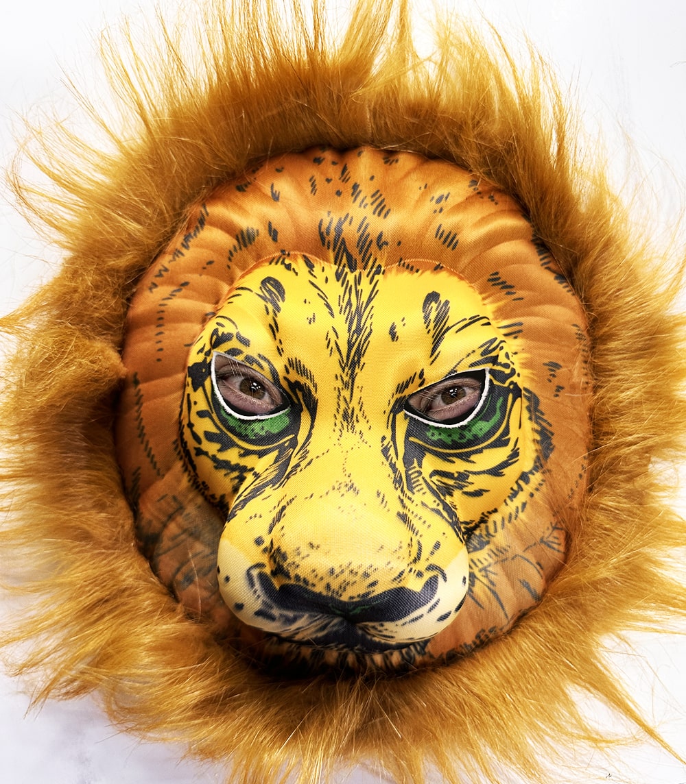 Peluş Aslan Maskesı Kahverengı Yelelı Mega Peluş 33 No