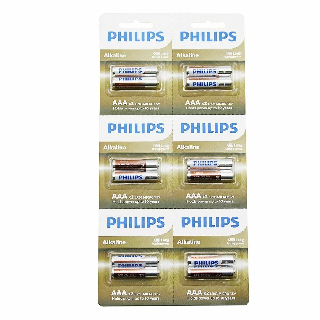 Цветовая таблица батареек Philips Aaa Alkaline Slim Pen (12 шт.) 